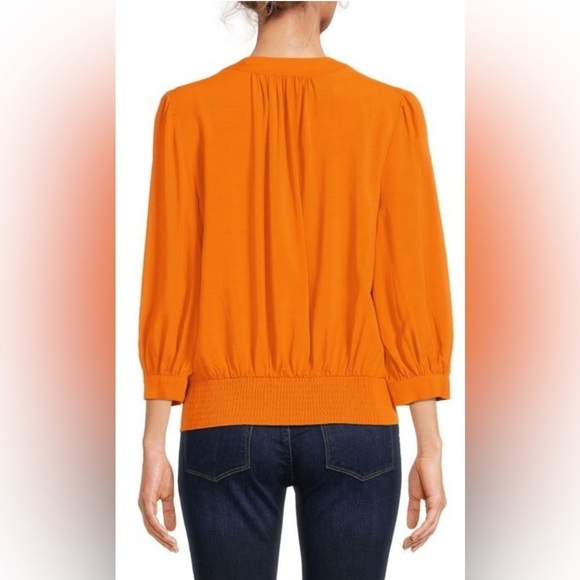 Karl Lagerfeld Faux Wrap Blouse size XS - Picture 2 of 8